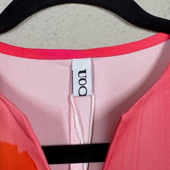 Uoozee Size Medium Flowy Sleeveless Maxi Dresses Contrast Color Printed V Neck - Picture 6 of 10